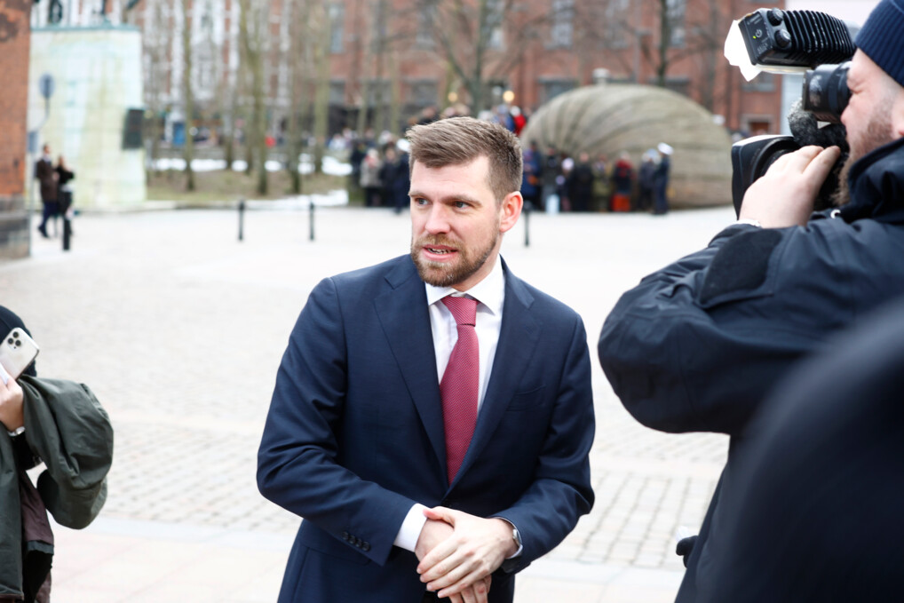 Kirkeminister Morten Dahlin ankommer til Aarhus Domkirke